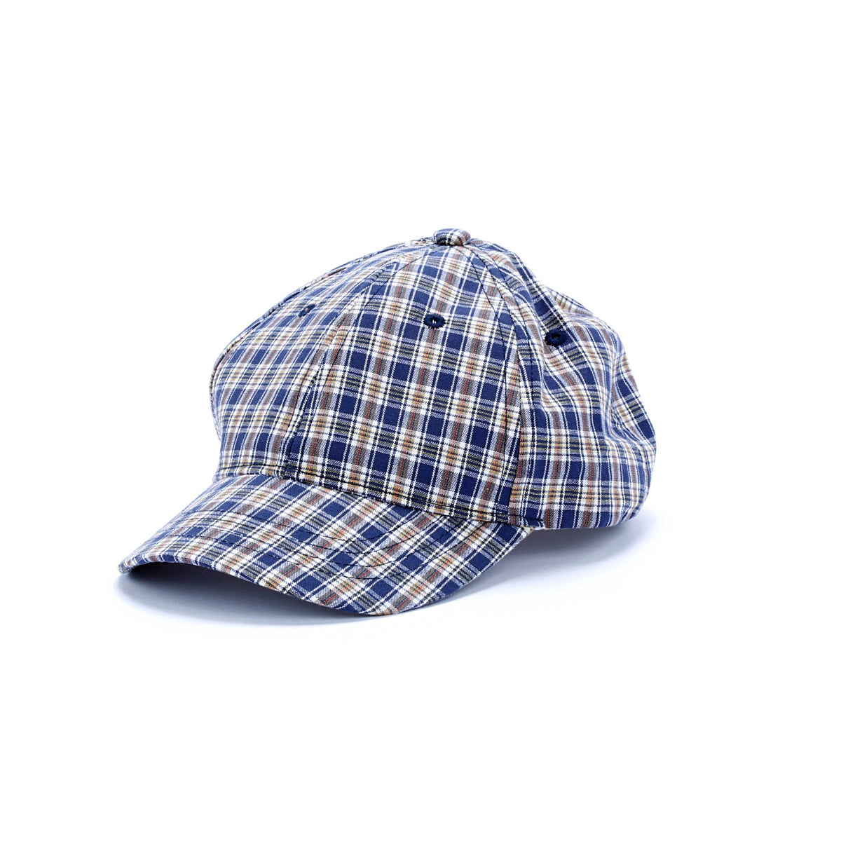 Little Boys Plaid Baseball Cap - Multicolor Blue ( 2-6Y)