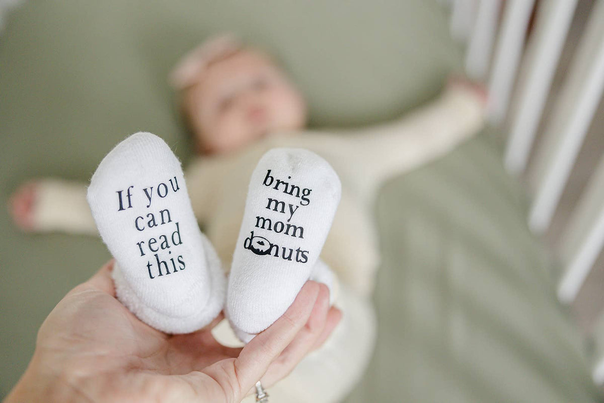 Bring My Mom Donut Baby Socks |