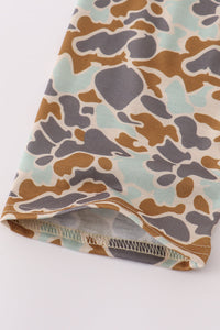 Halloween camouflage applique pants set