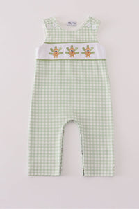 Sage turkey embroidery gingham jonjon