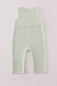 Sage turkey embroidery gingham jonjon