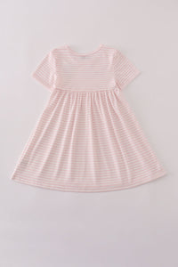 Scarecrow embroidery stripe dress