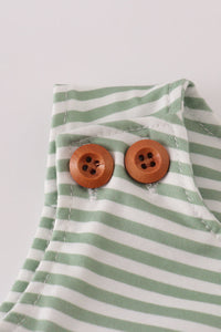 Green turkey french knot stripe jonjon