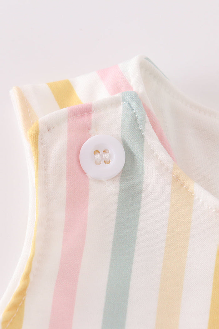 Rainbow stripe pocket jonjon