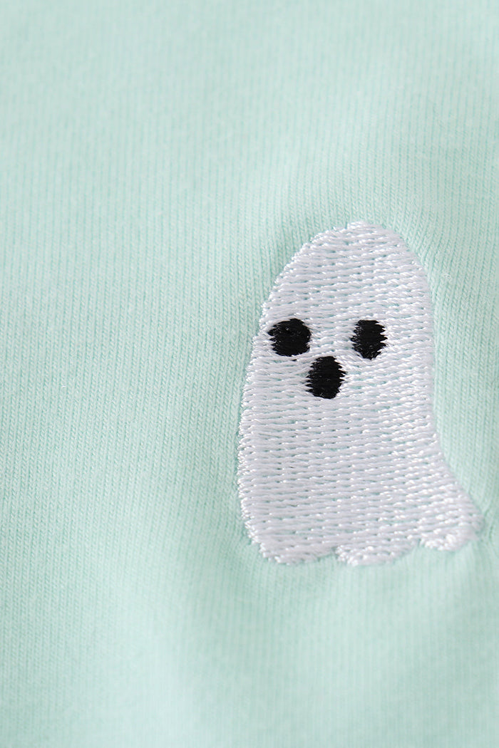 Green ghost embroidery bubble