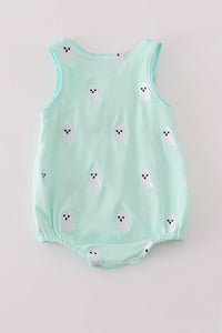 Green ghost embroidery bubble