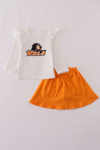Tennessee applique bow skort set