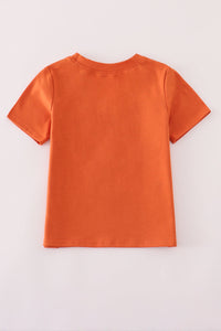 Rust Texas embroidery top