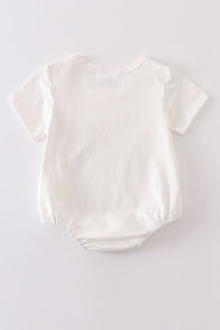 Cream blank basic t-shirt Adult Kids and baby bubble