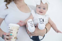 If you can read this Bring My Mom a Coffee® Baby Socks Gifts