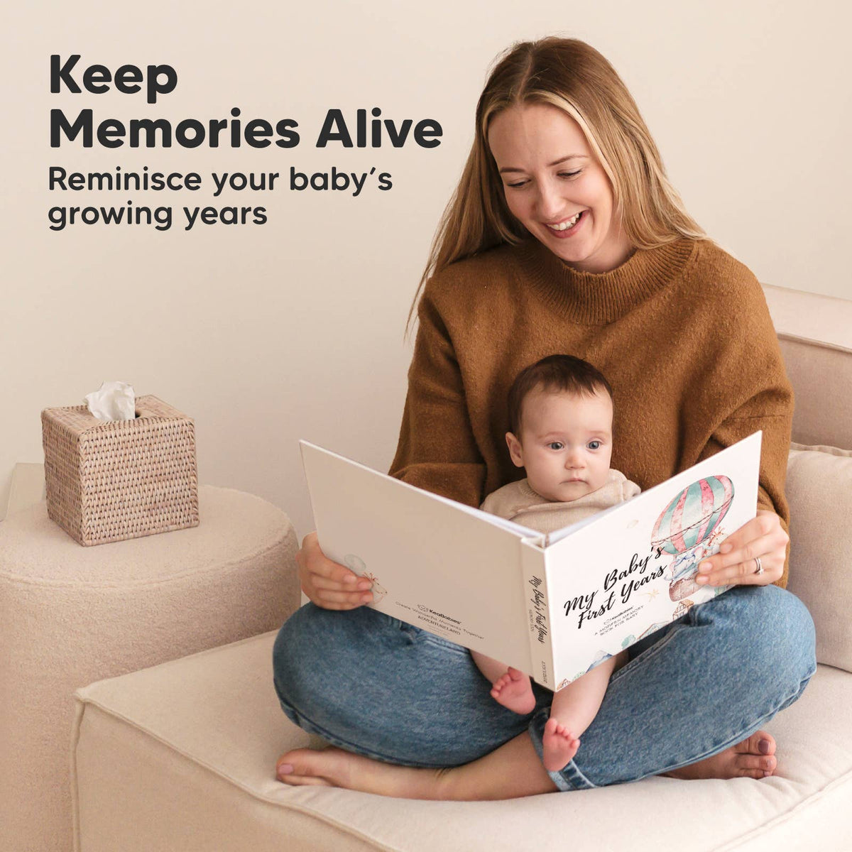 KeaBabies Baby First Years Memory Book