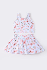 Petal whisper print girl 2pc swimsuit