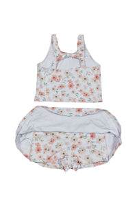Petal whisper print girl 2pc swimsuit