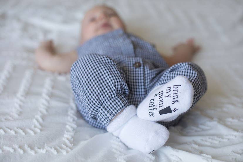 If you can read this Bring My Mom a Coffee® Baby Socks Gifts