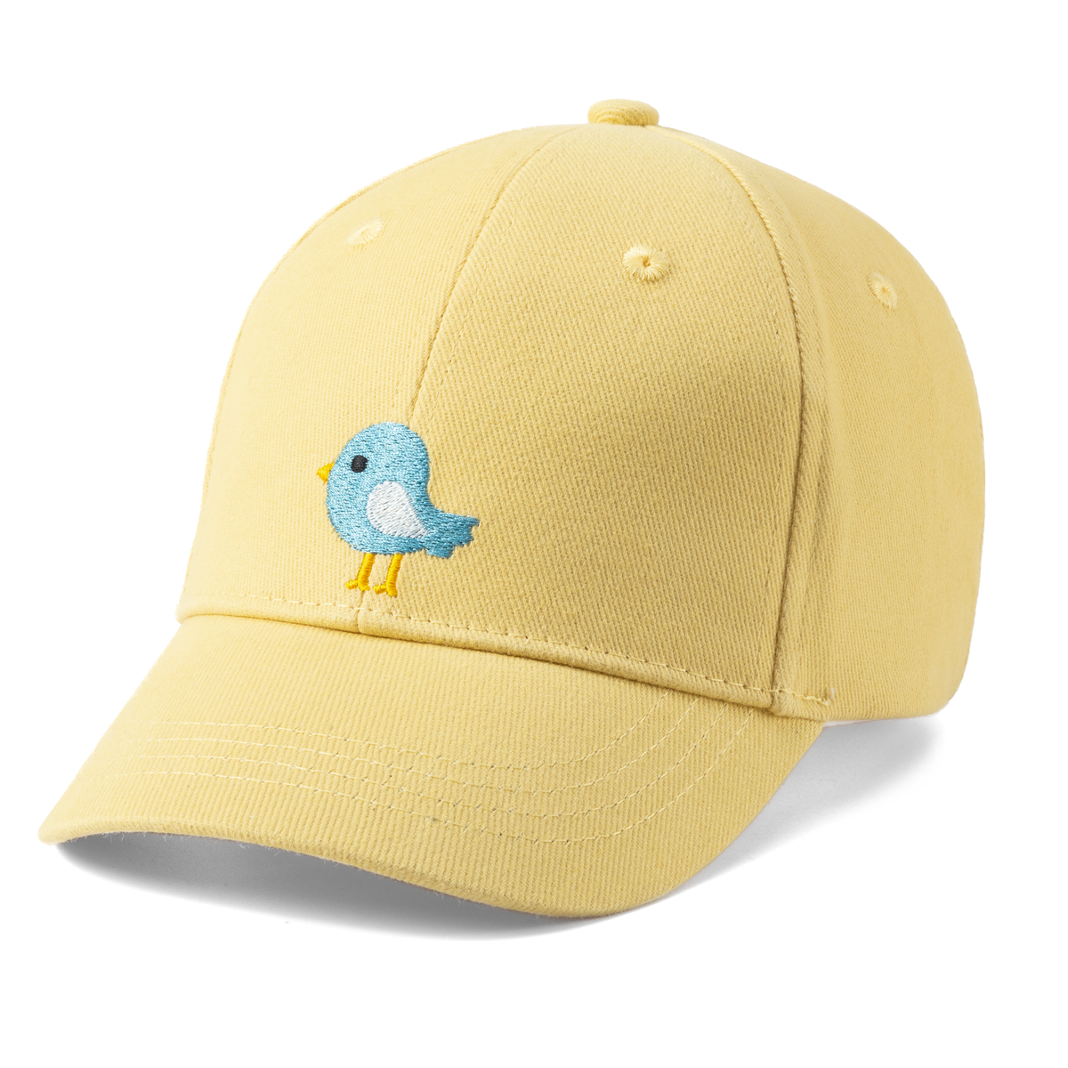 Kids Baseball Hat - Birdie Chick Patch - (Yellow 2-6/7y)