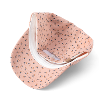 Girls Baseball Hat- Ditsy Floral- Mauve (2-6/7Y)