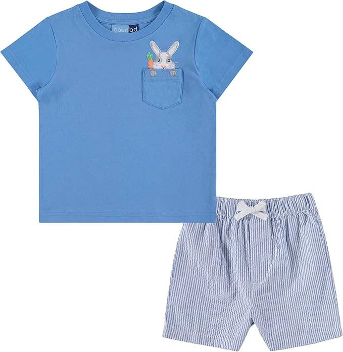 Toddler Boys Seersucker Easter Short Set