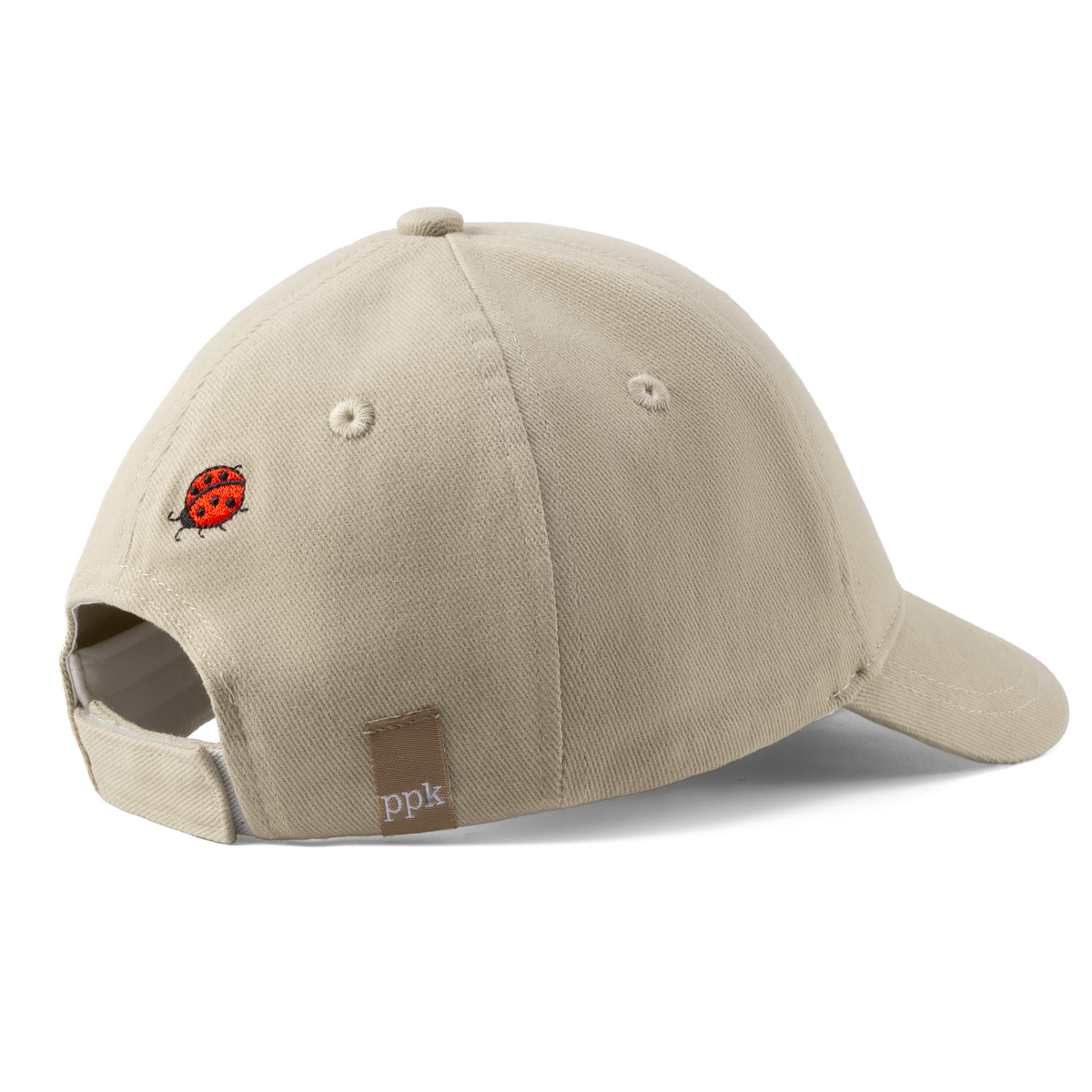 Kids Baseball Hat - Natural / Ladybug - (Girls 2-6/7y)