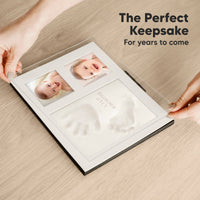 KeaBabies Baby Handprint, Footprint Keepsake Solo Frame