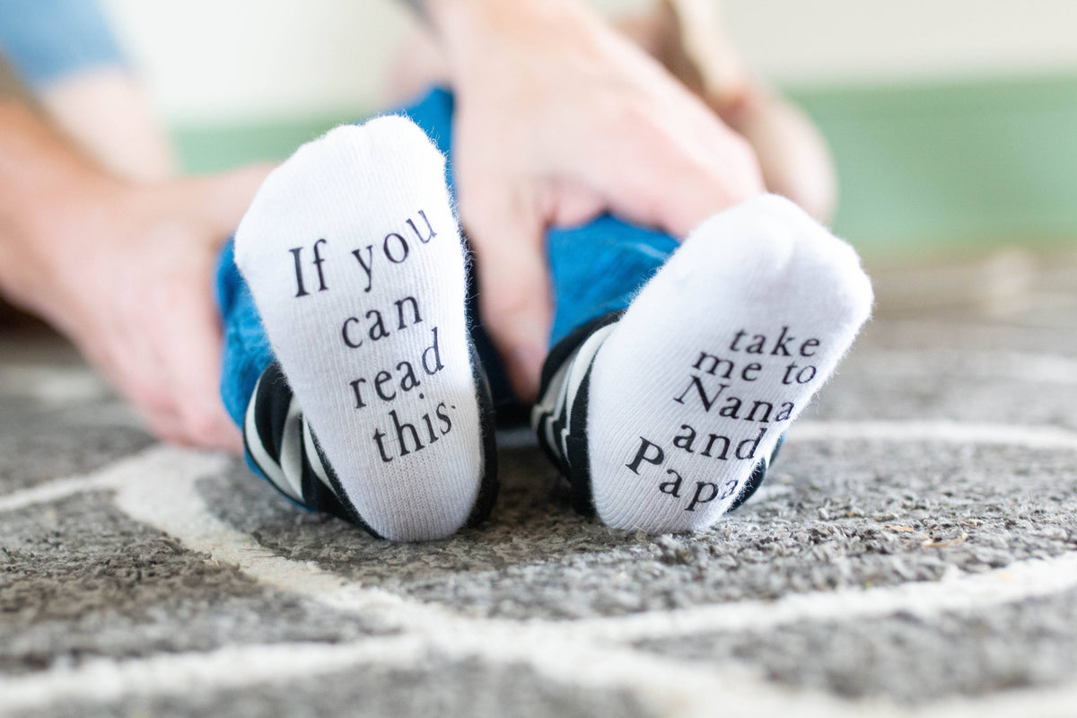 Take Me to Nana and Papas Baby Socks | Gifts for Grandparent
