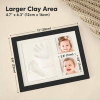 KeaBabies Baby Handprint, Footprint Keepsake Solo Frame