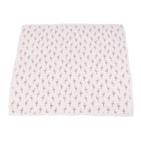 Dancing Flamingo and Little Leopard Newcastle Blanket
