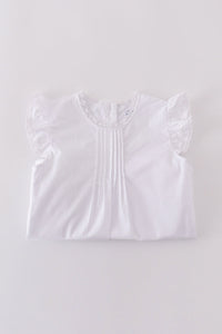 Premium white floral embroidery set