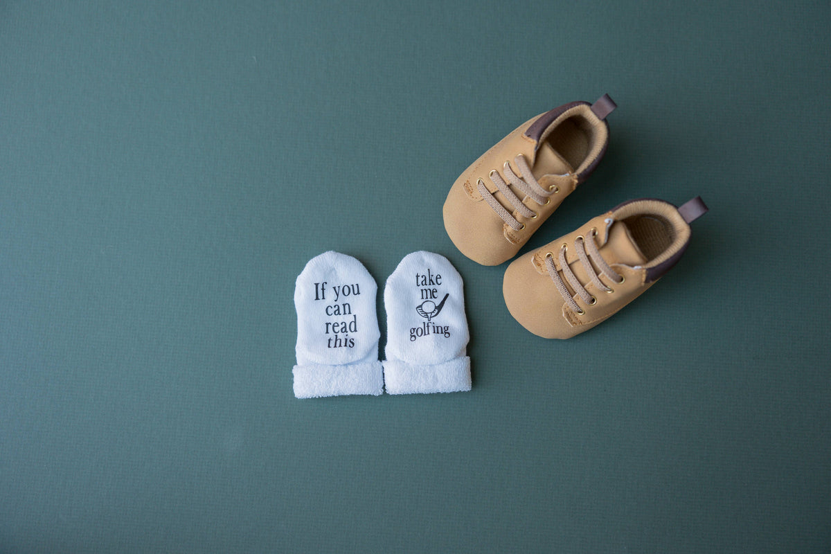 Golf Items, Take Me Golfing Baby Socks, Boy Items, Dad Gifts