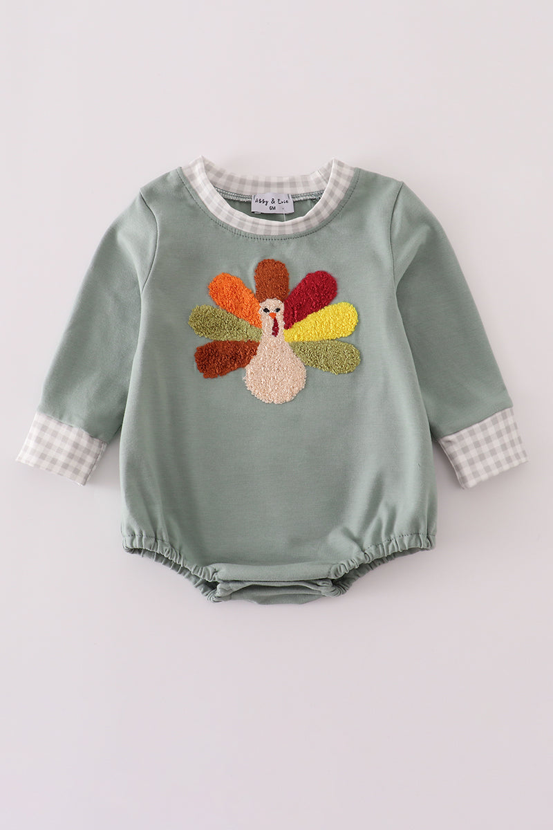 Sage turkey french knot bubble
