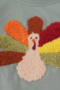 Sage turkey french knot bubble
