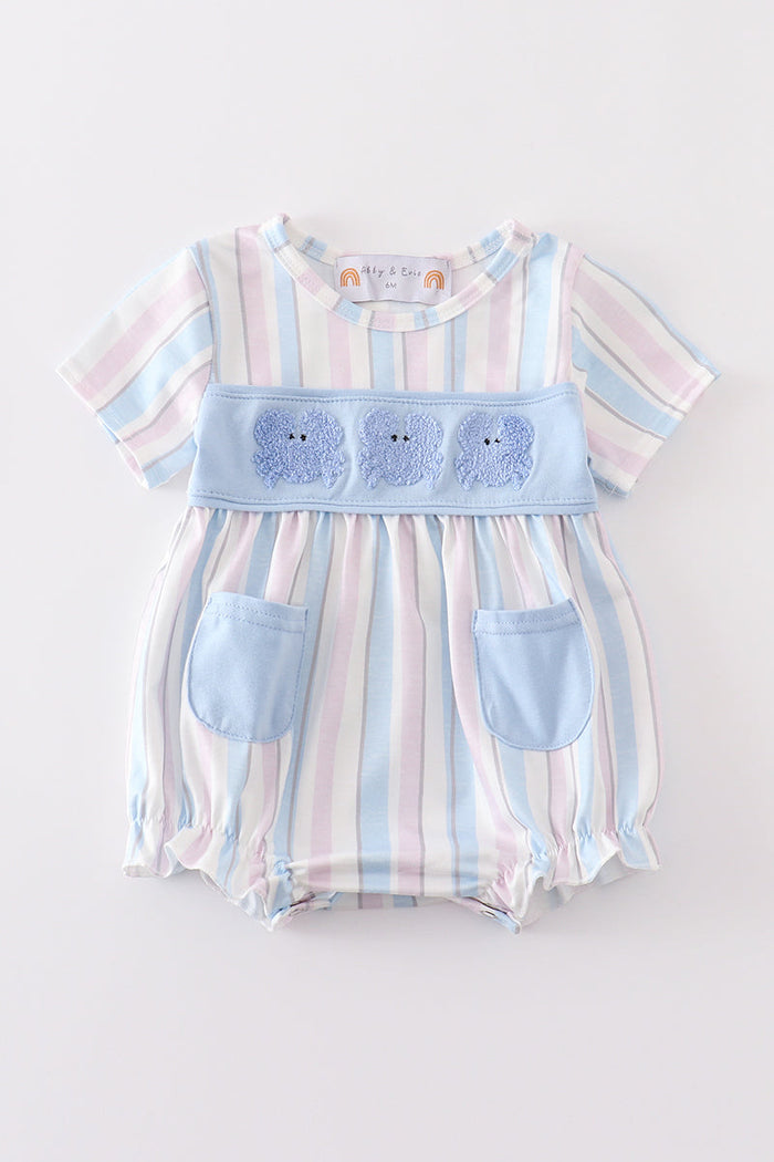 Crab french knot stripe girl bubble