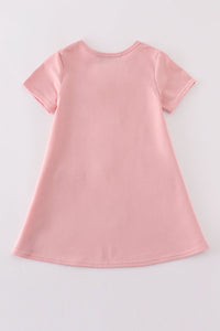 Teal slipper sequin mom&me dress