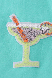 Mint taco mojito sequin mom&me dress