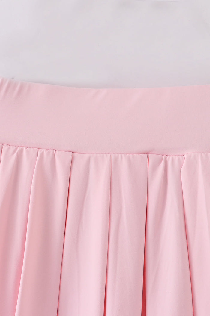 Pink Pleats active skorts