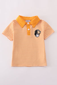 Orange tennessee applique stripe shirt