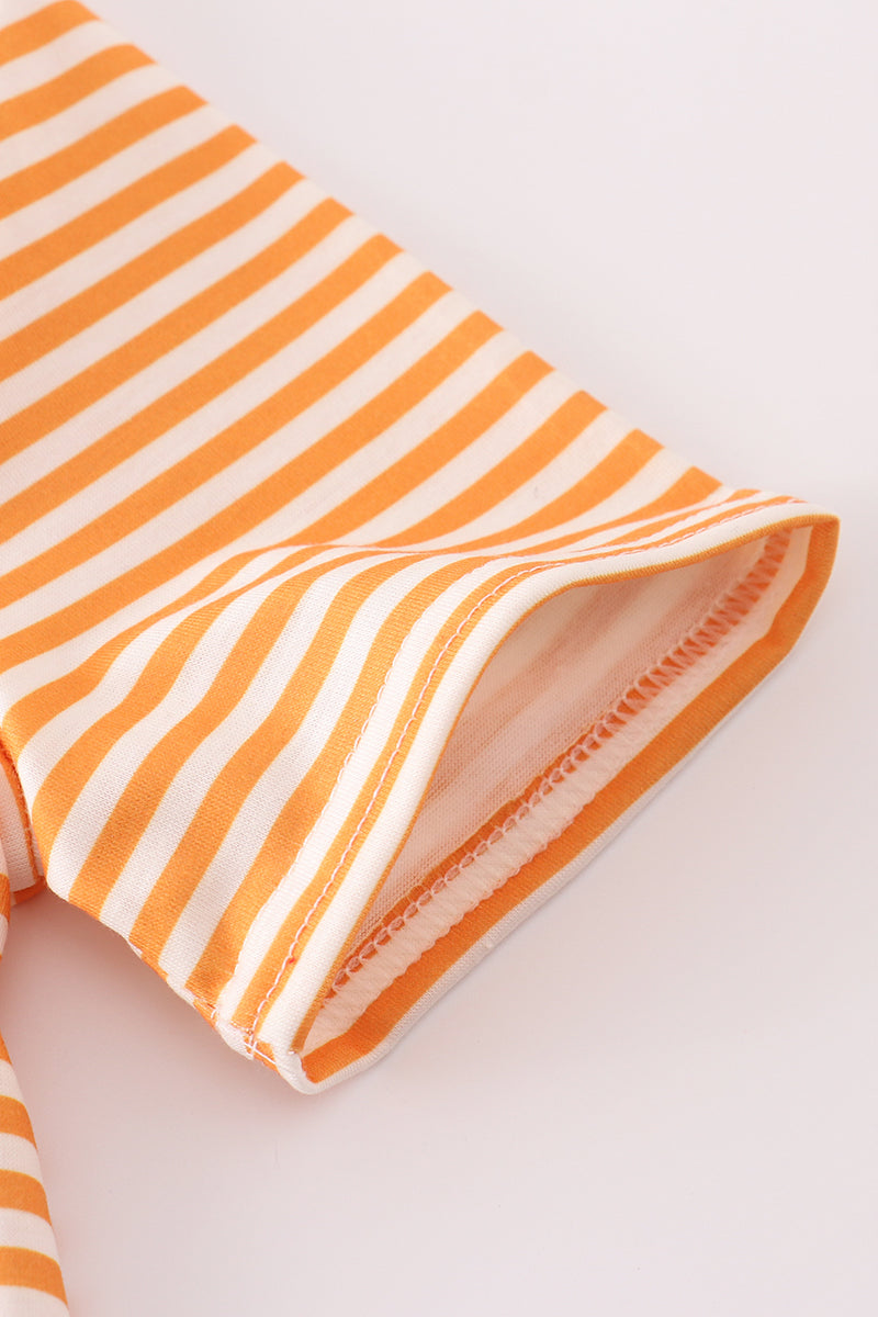 Orange tennessee applique stripe shirt