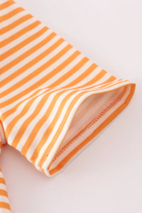 Orange tennessee applique stripe shirt