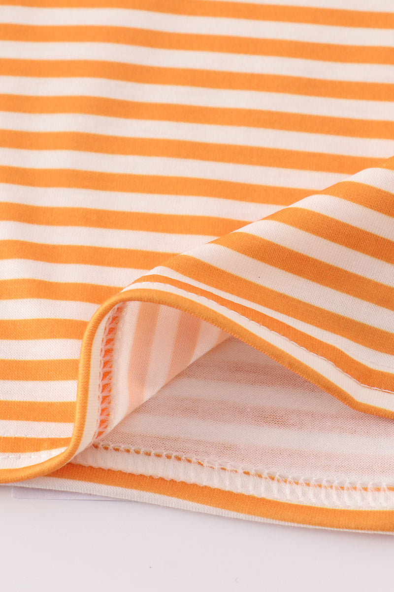 Orange tennessee applique stripe shirt