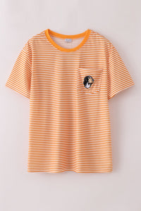 Orange tennessee applique stripe shirt