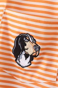 Orange tennessee applique stripe shirt