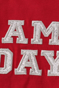 Maroon Alabama GAME DAY glitter shorts set