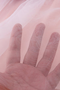 Purple princess embroidery ruffle dress