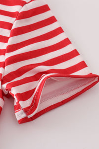 Red Georgia bulldog sequin stripe shorts set