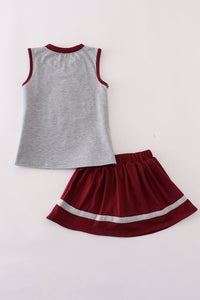 Mississippi embroidery skorts set