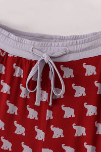 Alabama roll tide elephant print bamboo pajamas pants