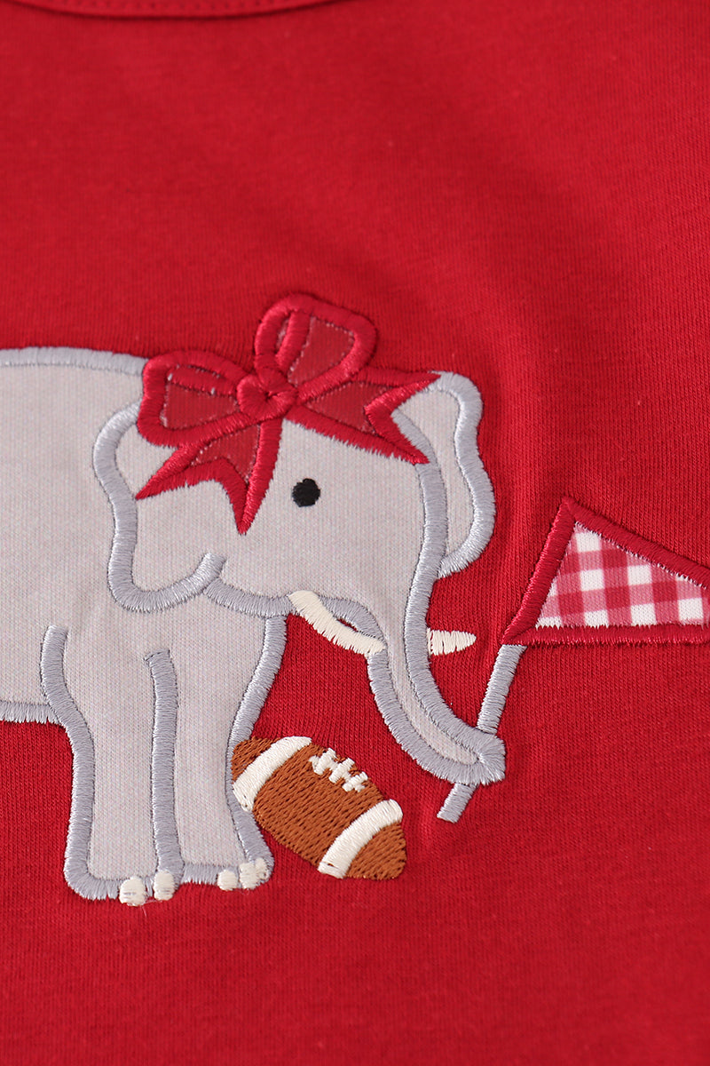 Alabama roll tide elephant applique stripe pants set
