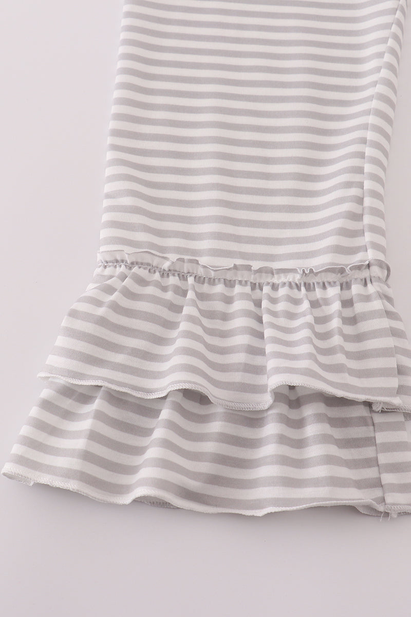 Alabama roll tide elephant applique stripe pants set