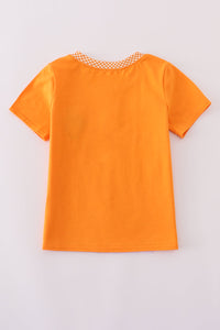 Orange Tennessee go vols embroidery top