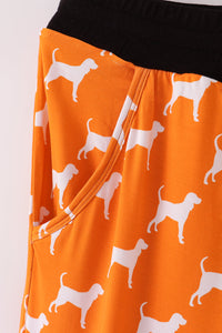 Orange Tennessee bamboo mom pants