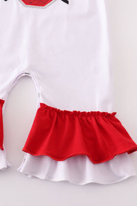 Ohio glitter ruffle romper